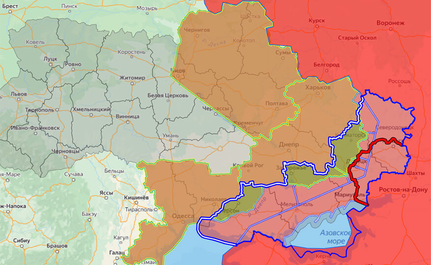 Карта боевых действий на Украине на сегодня. Потери ВСУ в ходеконтрнаступления, Время МСК, mskvremya.ru