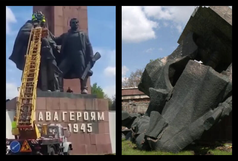 Снос памятника ВОВ в Ровно